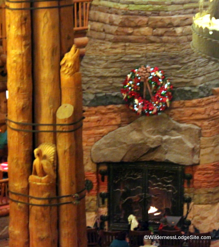 Wreath on Fireplace